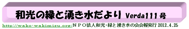 NPO@l@aE΂ƗN̉@VERDA111 \ @http://wako-wakimizu.org/@g߂ȎRmAe A낤